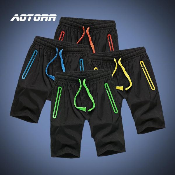 

men shorts 2021 summer breathable quick dry joggers zipper pockets male casual bodybuilding solid sports short pants men's, White;black