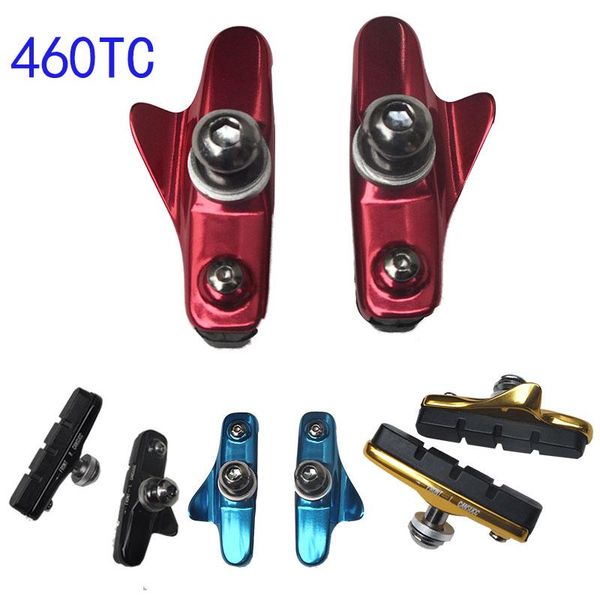 

bike brakes mountain road bicycle cycling braking v-brake holder shoes rubber pads blocks durable parts 460t