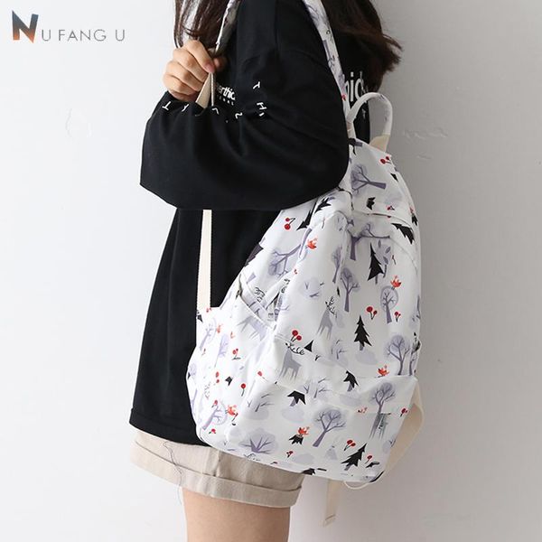 

outdoor bags nufangu classic design harajuku scrawl oxfordwomen backpack fashion girls leisure bag school student book travel