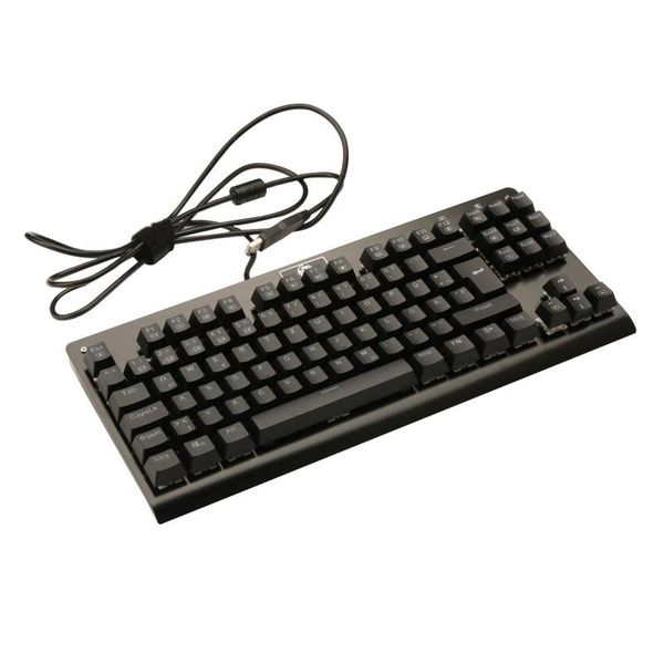

german mechanical gaming keyboard rgb backlit tkl 88 key tactile clicky anti-ghosting qwerty gamer keyboards