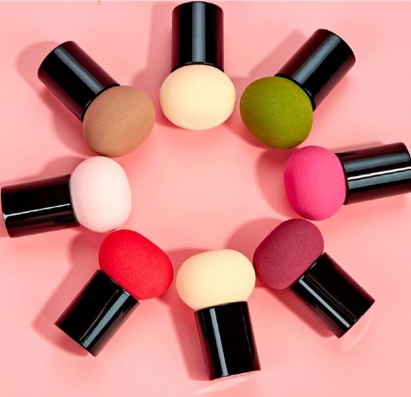 

sponges, applicators & cotton 1pcs mushroom makeup foundation blush sponge cosmetic puffs make-up beauty tools for make up dry wet use 8 col