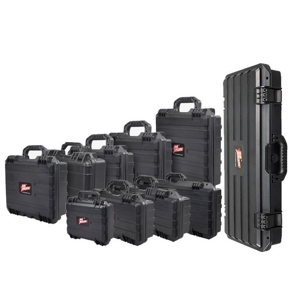 

safety protection toolbox plastic waterproof tool case equipment instrumentation box sealed moisture-proof w/sponge organizers
