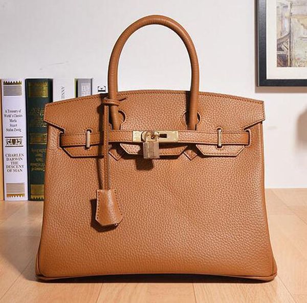 

35cm 30cm 25cm brand h k luggages totes shoulder bags women genuine leather fashion lady handbag ileng