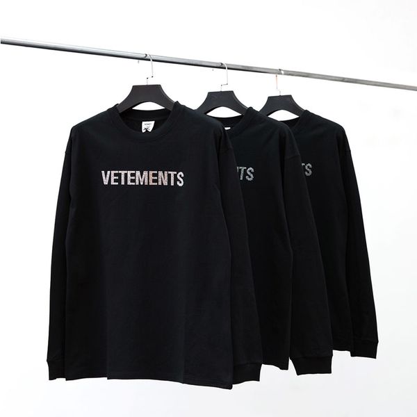 

2021 vetements mens t shirt designer letters printed stylist casual summer breathable clothing men women clothes couples tees, White;black