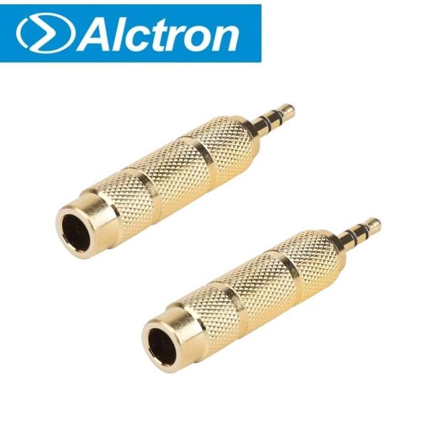

2pcs/set or 5pcs/set alctron c2112 6.35mm to 3.5mm audio adapter, apply multi devices and occasions microphones