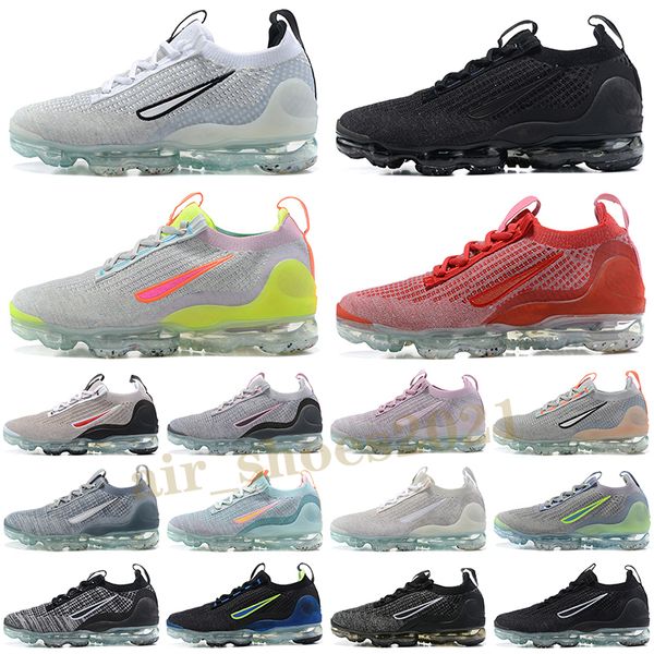 

2021 fk runner sneakers running shoes womens mens black pink grey obsidian oreo white stone blue team red light dew neon trainers outdoor, White;red