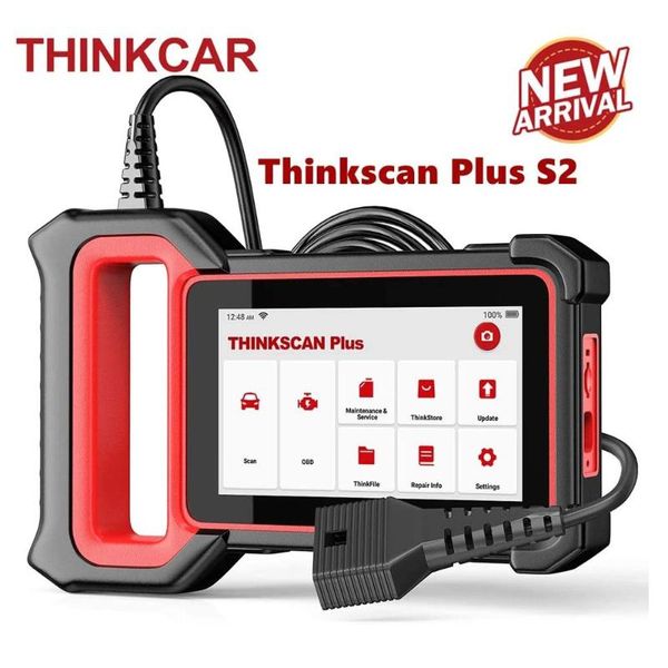 

code readers & scan tools thinkscan plus s2 obd2 scanner car diagnostic tool abs ecm srs system reader 28 reset functions wifi update