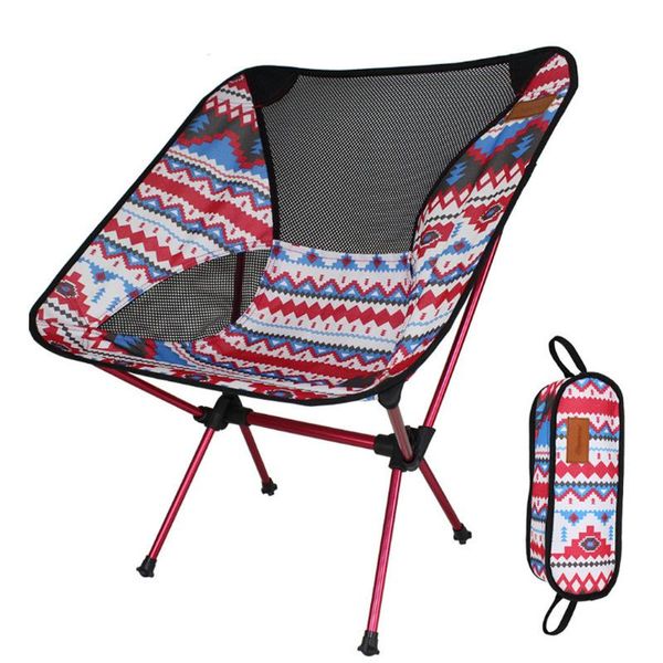

outdoor folding chair moon fishing director aluminum alloy ultra-light portable leisure camp furniture