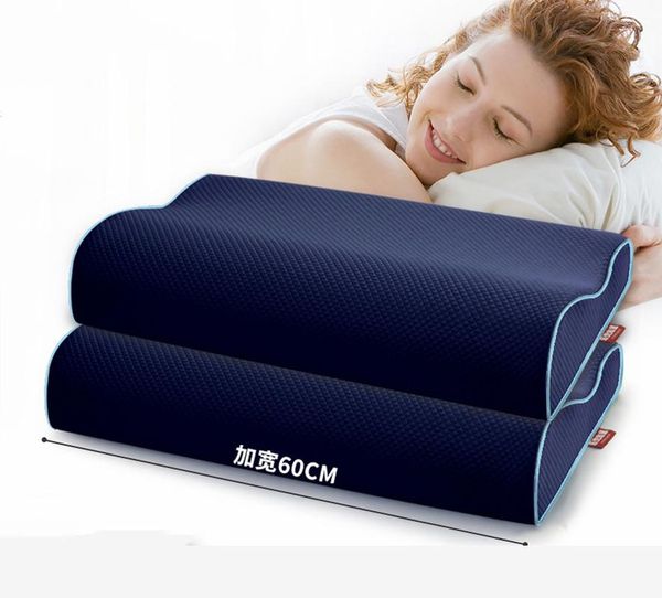 

pillow orthopedic air layer fabric memory foam sleeping care protection cervical relieve pain 60x30x10cm 2pcs