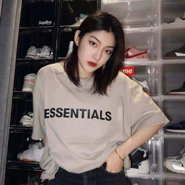 

2021 fashion loose t shirt designer men's and women's short-sleeved summer t-shirt hip-hop casual wear, White