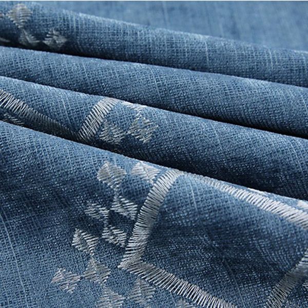 

curtain & drapes chinese style velvet jacquard curtains for living room valance window blackout embroidered curatin bedroom custom-made