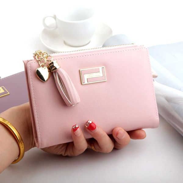 

woman's wallet fashion buckle zipper multi-functional wallets, Red;black