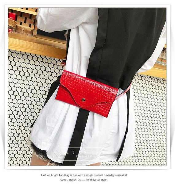 

women pu leather waist bags fashion adjustable chest handbag travel ladies belly pack portable phone key pouch