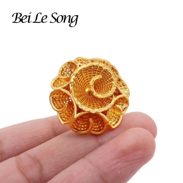 

wedding rings african 24k gold plated trendy custom flower finger engagement jewelry gifts jewellery adjustable ring for women, Slivery;golden