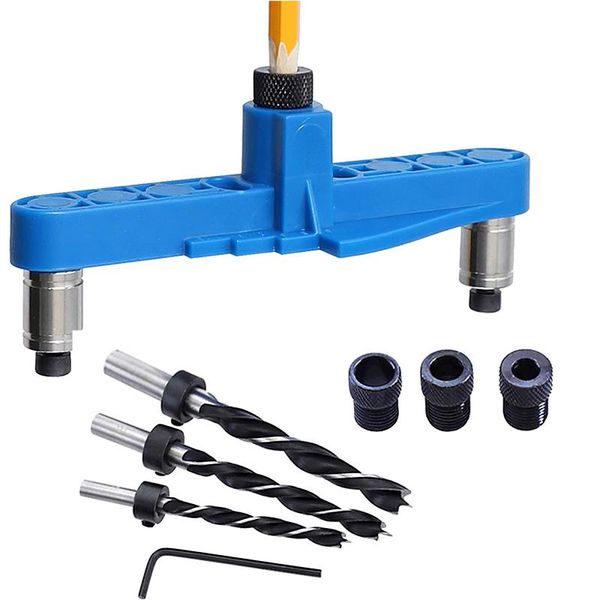 

professional hand tool sets wood drilling woodworking detachable hole punch jig center drill bit guide set home sleeve cabinet hardware loca