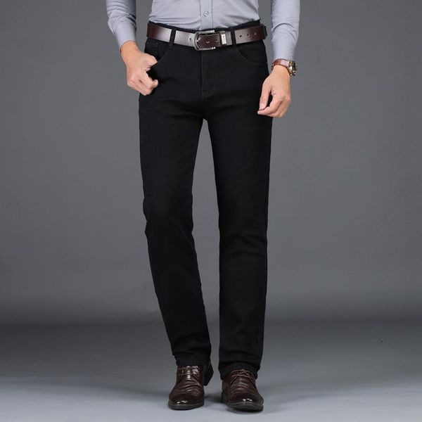 

men's jeans 2020 business casual men's thick jeans high quality, Blue