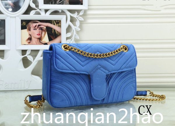 

2021 handbag fashion velvet crossbody bags women chain bag handbag all-match flip shoulder messenger bags leather bag wallet