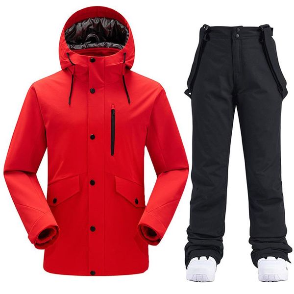

skiing jackets -30 degree ski suit for men winter jacket and pants warm waterproof mens snowboard outdoor snow costumes brand