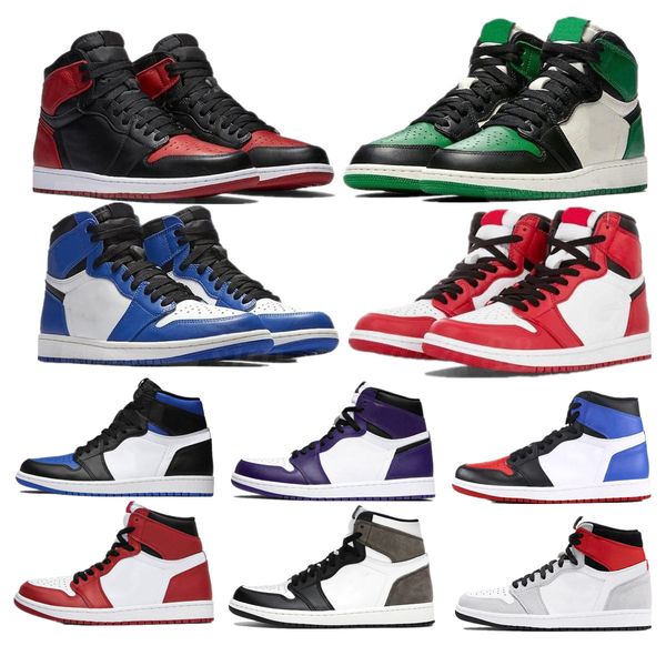 

bio hack pine green jumpman 1 1s shoe court purple mens women basketball fearless royal toe obsidian unc sports outdoor shoes 36-45