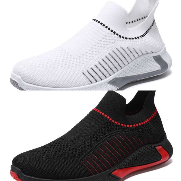 

casual shoes 2021 spring and summer new flying woven men's sports fashion casual bl58 hwk7, Black