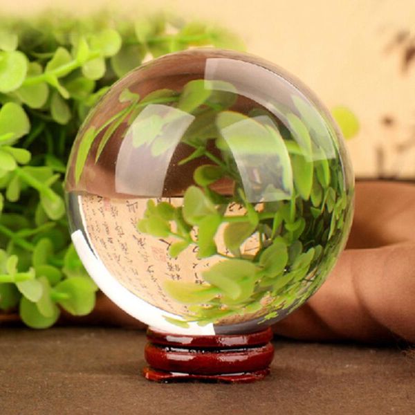

novelty items 70mm crystal pography prop meditation juggling glass sphere display