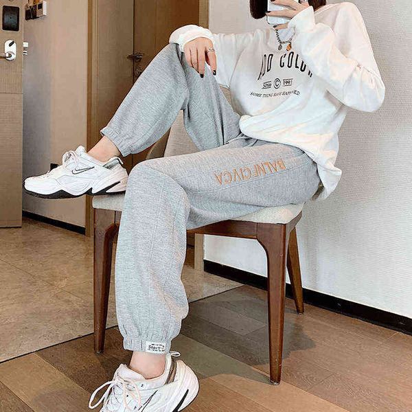 

live exclusive embroidered waffle sweatpants leggings, Black;white