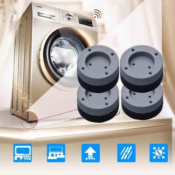 

bath mats 40#anti-slip and noise-reducing washing machine feet non-slip refrigerator anti-vibration pad 4pcs kitchen bathroom mat