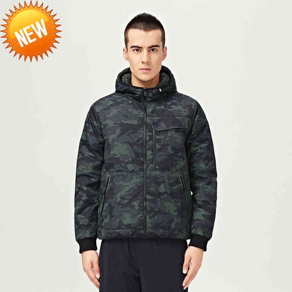 

uleemark men's packable down jacket hooded lightweight puffer insulated coat, Black