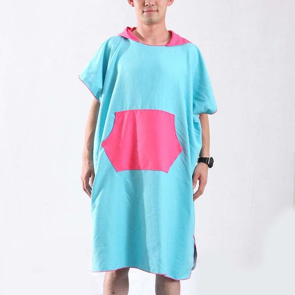 

towel wearable cape cloak beach outdoor hooded bathing 80x110cm cover bathrobes clothes woman manta