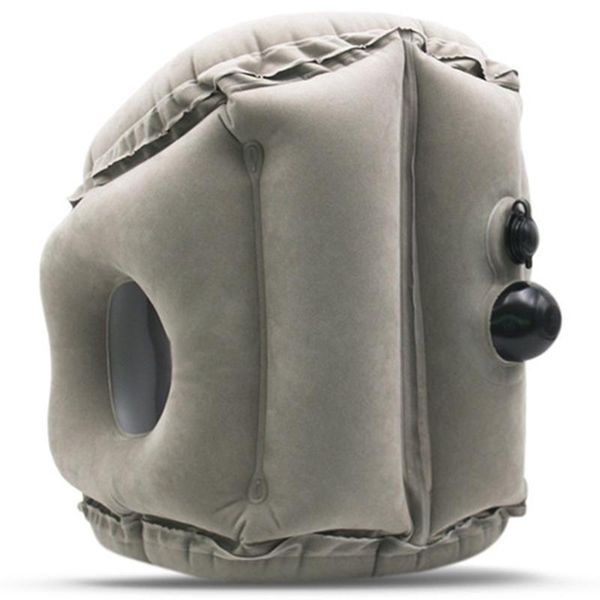 

pillow inflatable air cushion travel headrest chin support cushions for airplane plane car of fice rest neck nap pillows