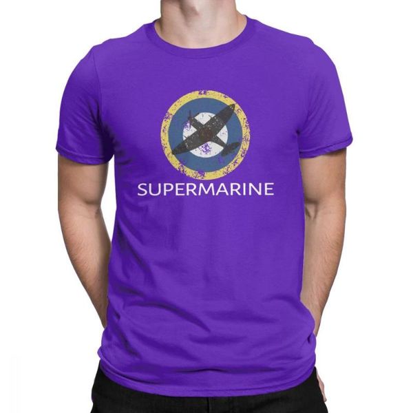 

men's t-shirts supermarine man raf spifire w2 fighter t shirt plane vintage cotton short sleeve plus size, White;black