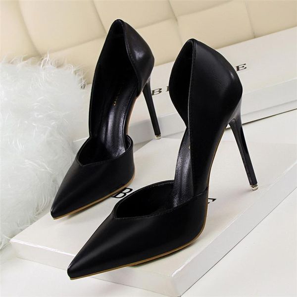 

shoes black heels dress women designer stiletto pumps elegant for woman extreme high tacones