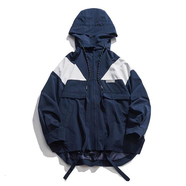 

women's jackets spring autumn tooling loose hooded vintage harajuku patchwork lady overcoats bf clothing mujer female coats, Black;brown