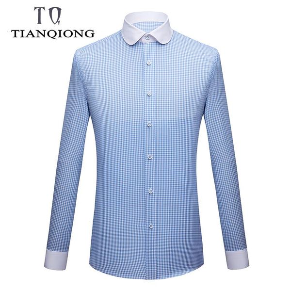 

men's casual shirts striped men stirped plaid dress long sleeved black collar design style wedding tuxedo shirt 5xl, White;black