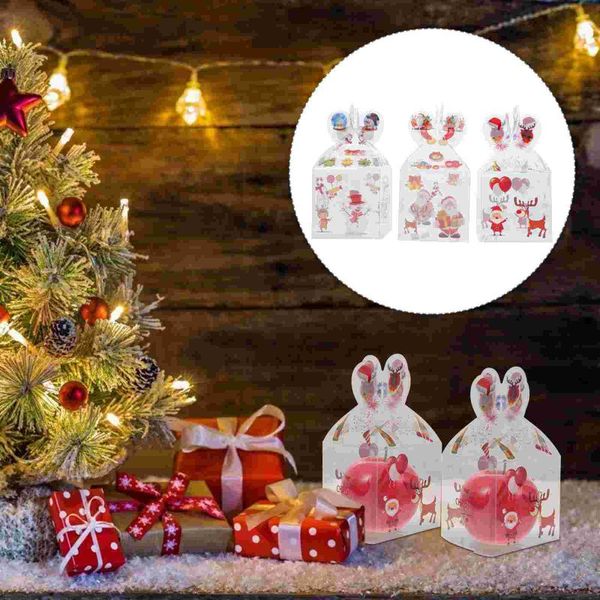

gift wrap 30pcs christmas candy box transparent storage packaging boxes for party