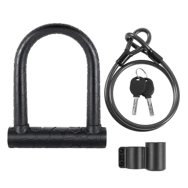 

bike locks bicycle lock security set lithium electric and motorcycle silicone u with keys & loop cable designer