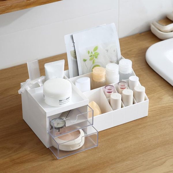 

bathroom storage & organization cosmetic box multi-layer makeup drawer organizers jewelry container desksundries