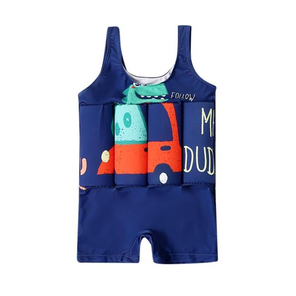 

one-pieces boys float suit detachable buoyancy floating swimwear training bathing safe learning lesson protective swimsuit l3, Black