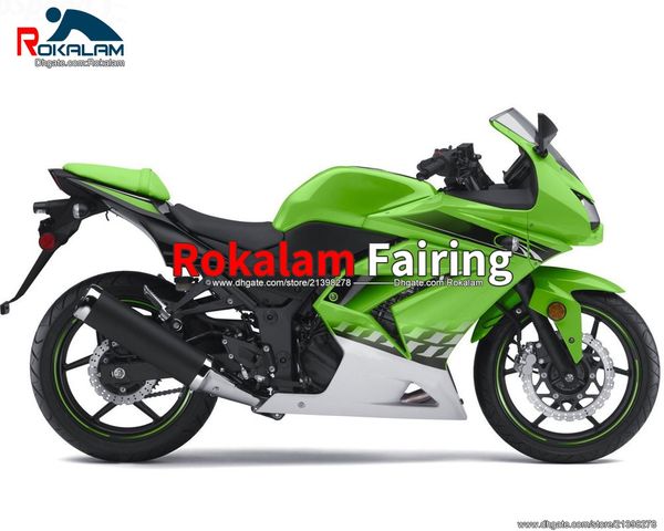 

for kawasaki ex250 ex 250 ninja 250r 2008 2009 2010 2011 2012 green body covers fairings motorcycle parts (injection molding)