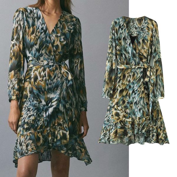 

rompers summer leopard print chiffon ladies long vacation dress smocks, Black;white