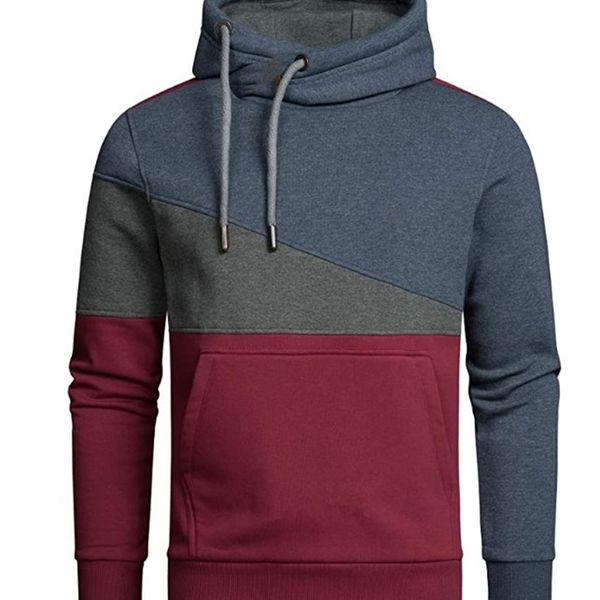 

new outdoor sports leisure sweater men's hooded pullover, Black
