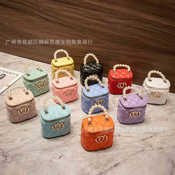 

bags 2021 women's bag jelly bucket chain silica gel pearl hand mini s