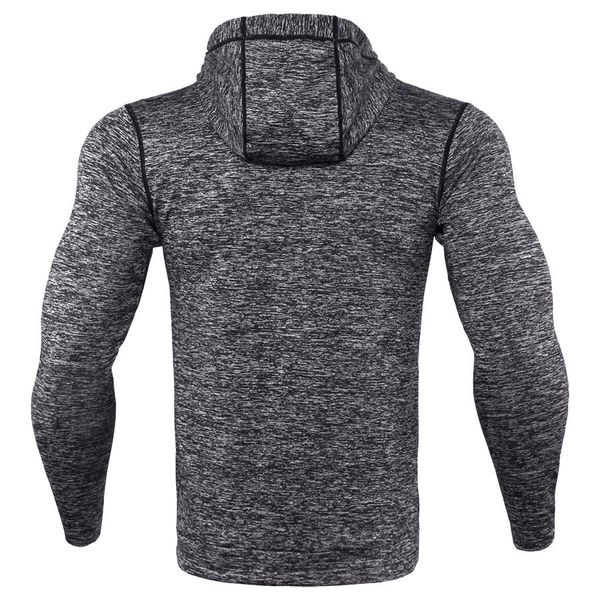 

jackets new mens running fitness sports coat hooded tight hoodie gym soccer training run jogging jackets reflective zipper, Black;brown