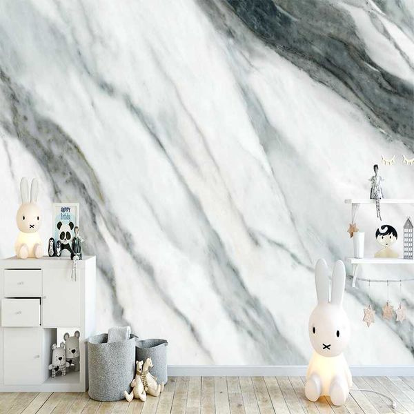 

milofi 3d custom wallpaper milky white marble background wall wallpapers