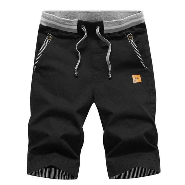 

men's shorts mens summer cotton linen casual elastic drawstring waist classic loose fit solid color beach sports pants trousers, White;black