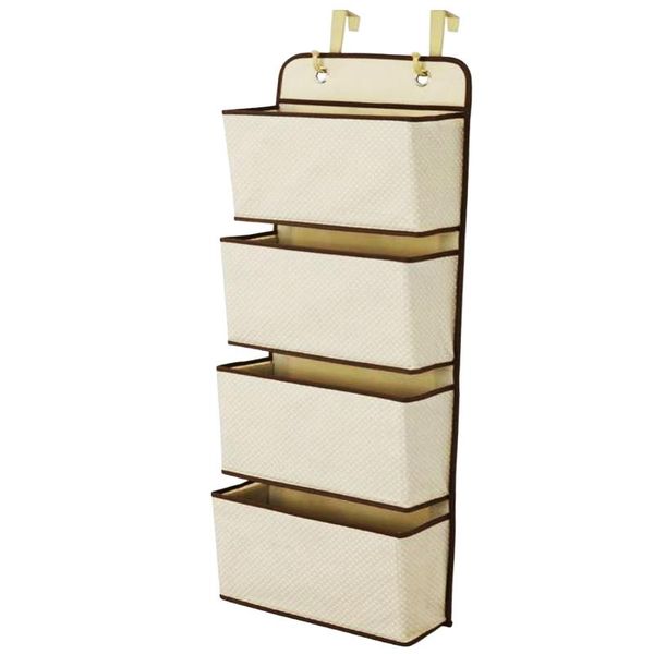 

storage bags simple 4 pocket underwear hanging wall closet bag door cloth toy organizer box pouch hanger