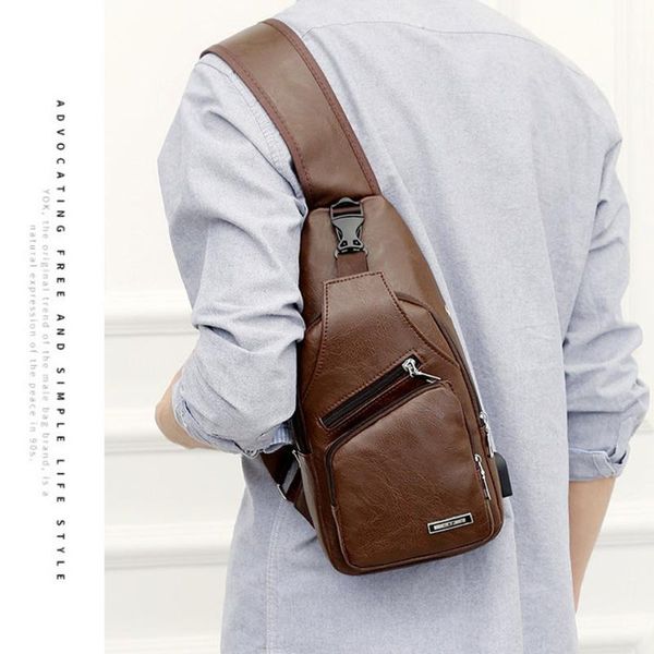 

outdoor bags travel business fino bag usb portable charging casual sports backpack crossbody chest shoulder high quality