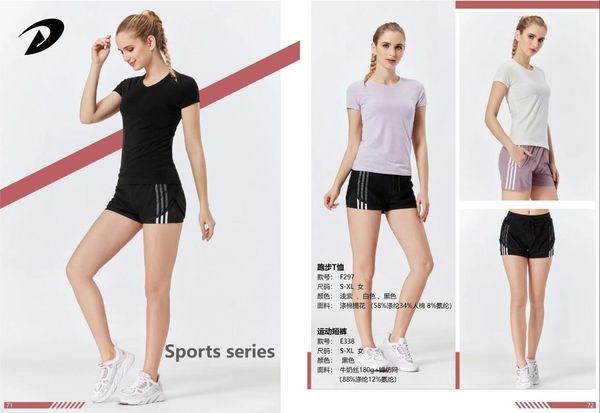 

yoga outfits fashion brand pants women's outdoor fitness shorts girls' leisure running spandex elastic dew leggings, White;red