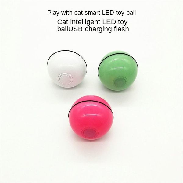 

cat toys colorful led intelligent electric toy magic ball usb pet flash rolling automatic rotating