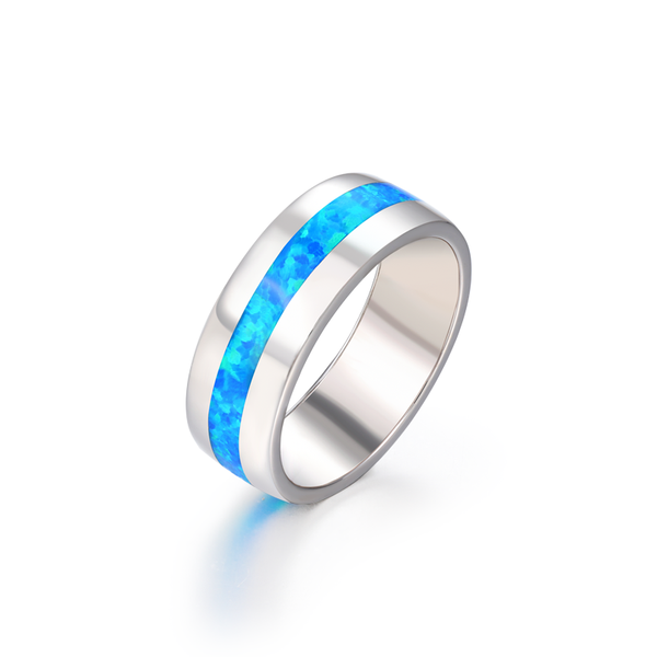 

cluster rings fashion style 925 sterling silver synthetic gemstones opal ring for women geometry design classic simple female jewelry, Golden;silver